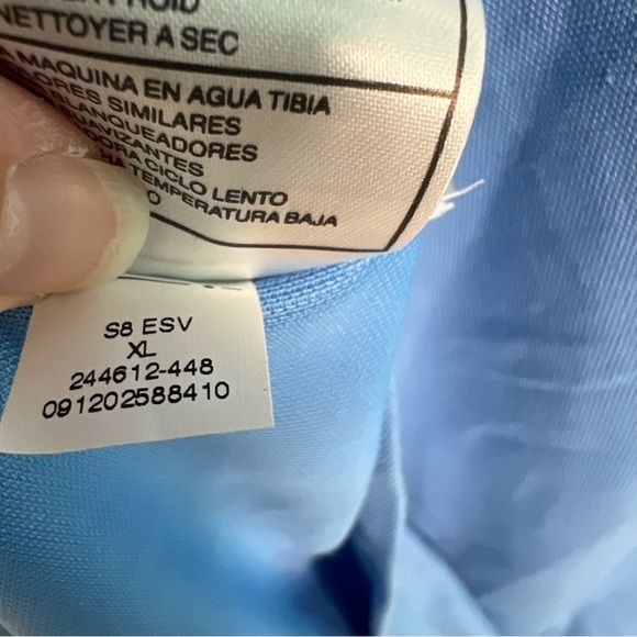 NWT Nike Golf Dri Fit Blue Nascar Camping World Series Pique II Polo Size XL - Picture 10 of 10